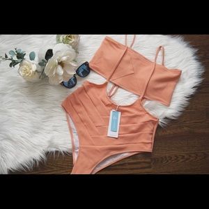 High-Waist Suspender Bikini.